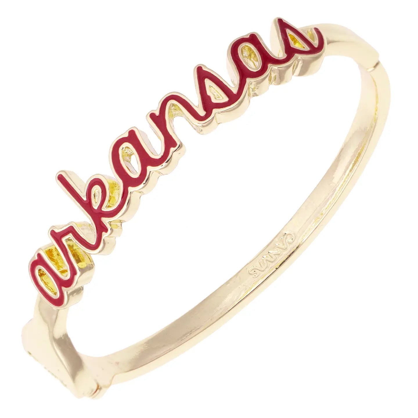 Arkansas Cursive Hinge Bangle