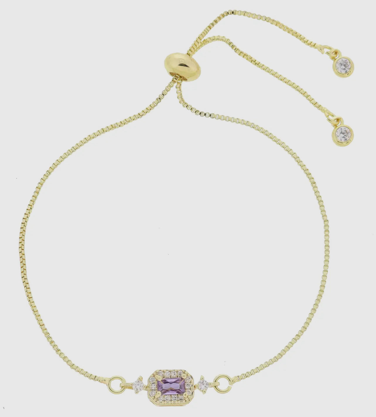 Birthstone Bracelet- 18K
