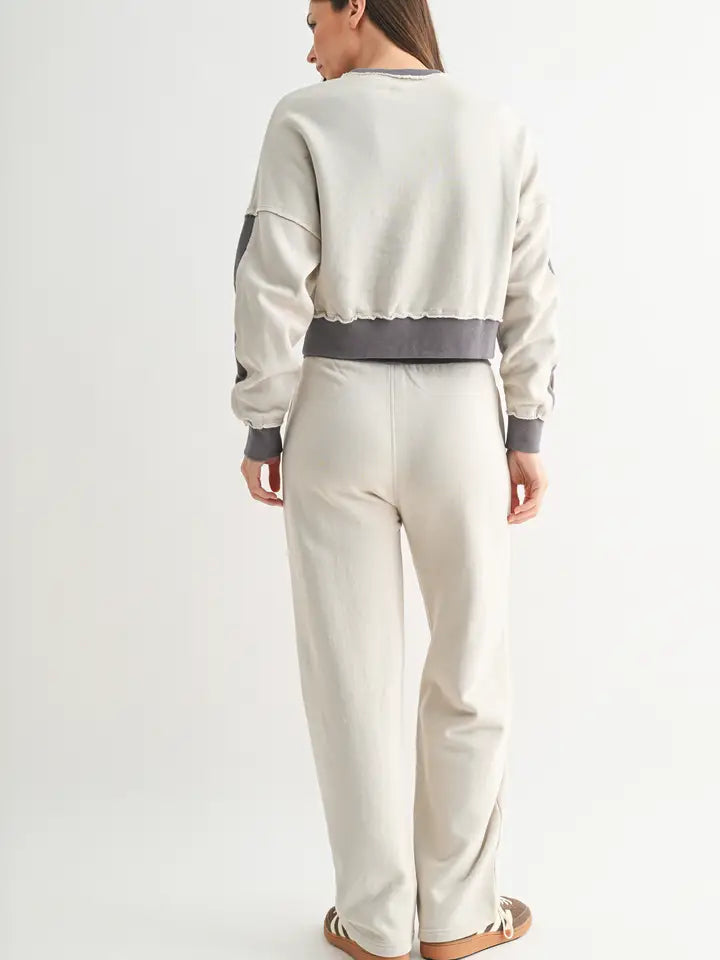Grey Washed Color Block Set