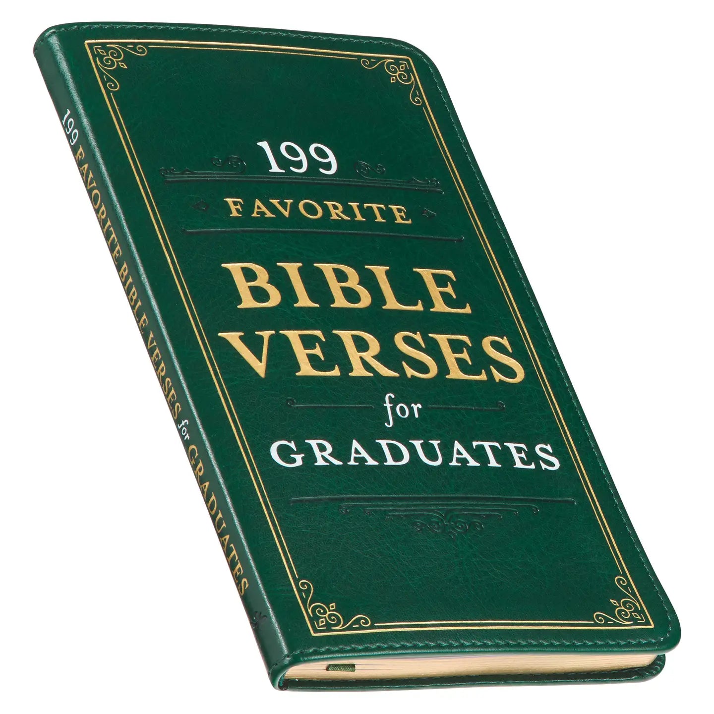 199 Favorite Bible Verses For Graduates Faux Leather Book