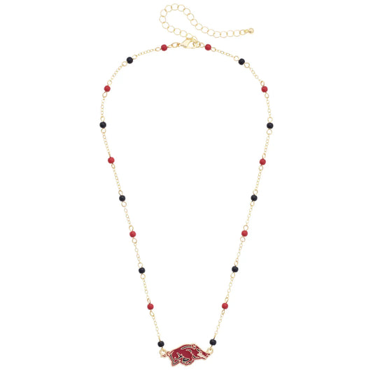 Arkansas Razorbacks Logo Layering Necklace