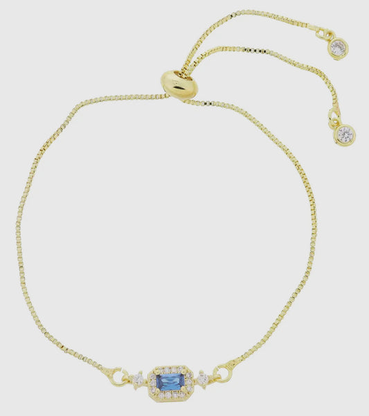 Birthstone Bracelet- 18K