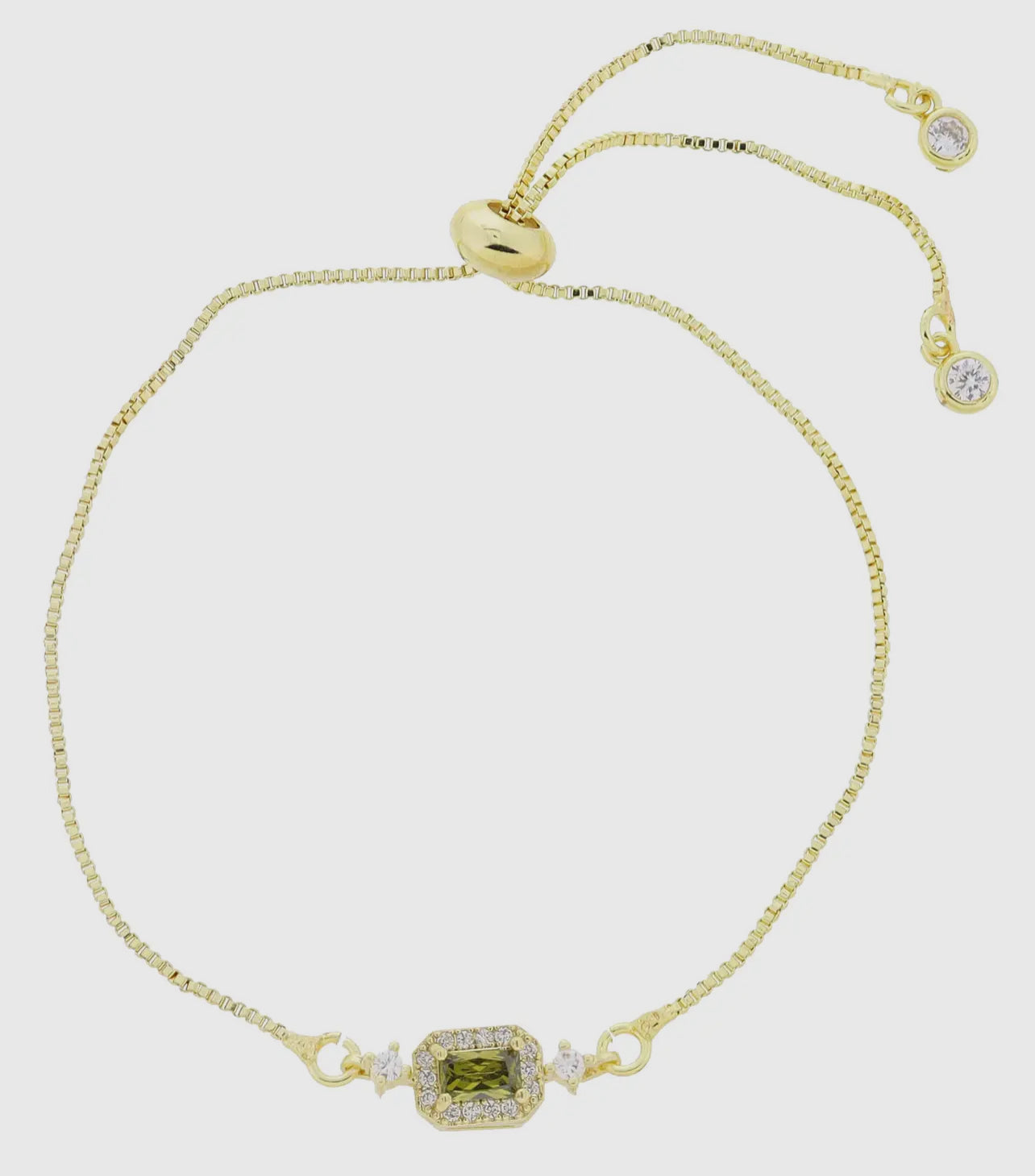 Birthstone Bracelet- 18K