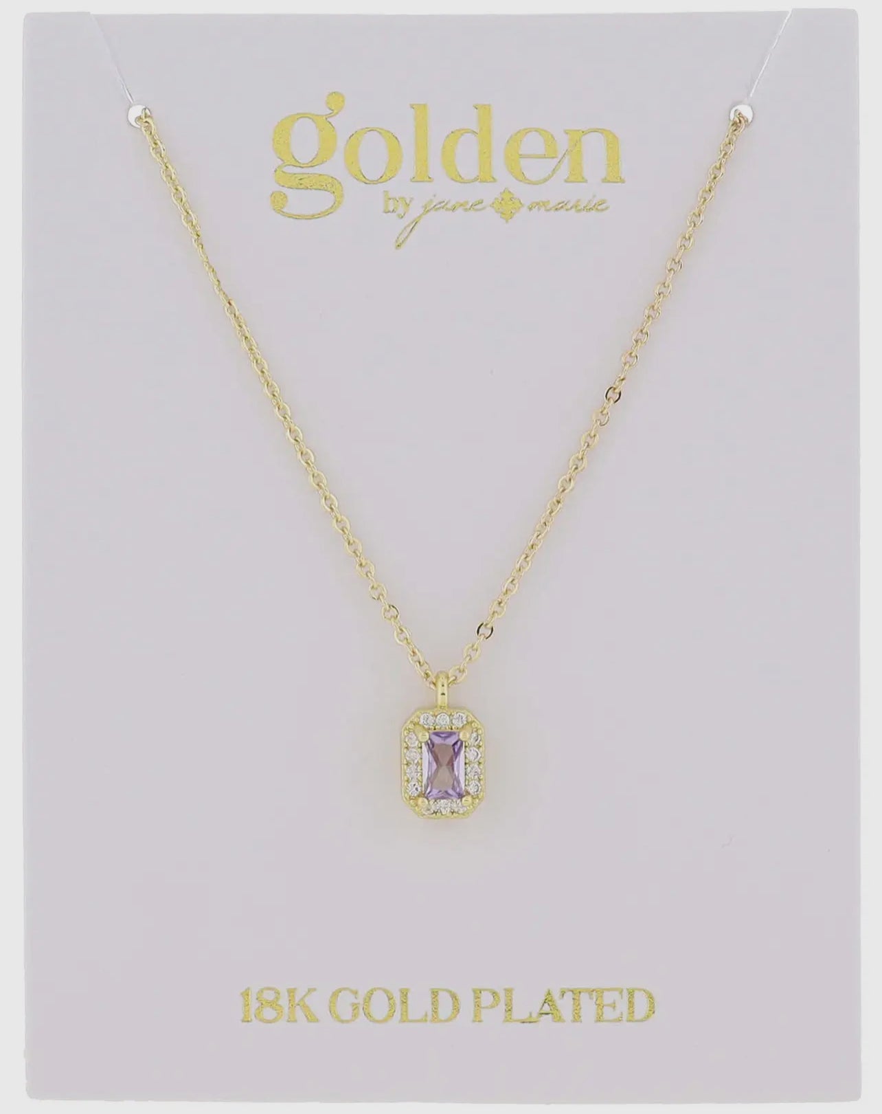Birthstone Necklace- 18K
