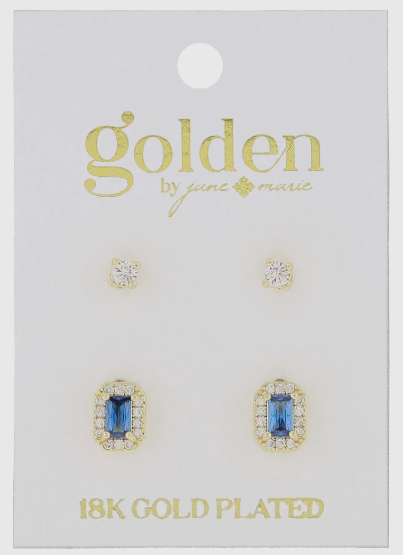 Birthstone Earring Set- 18K