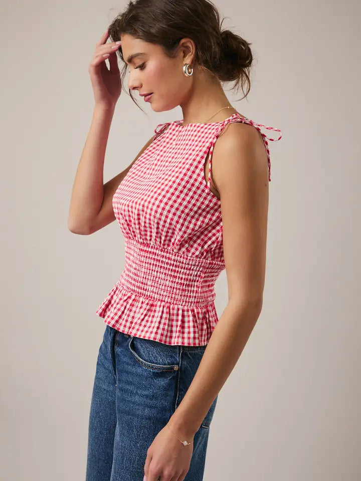 Strawberry Shortcake Gingham Top