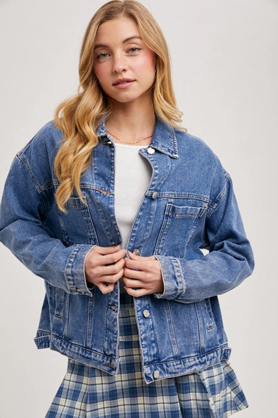 Med. Wash Denim Jacket