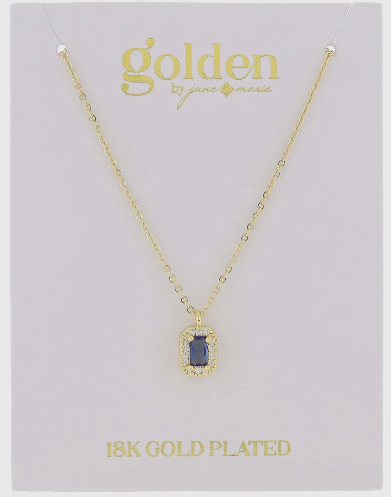 Birthstone Necklace- 18K