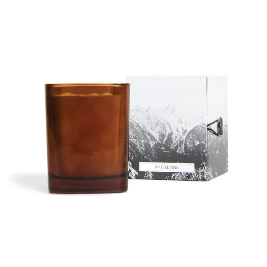 Alpine Square Amber Candle