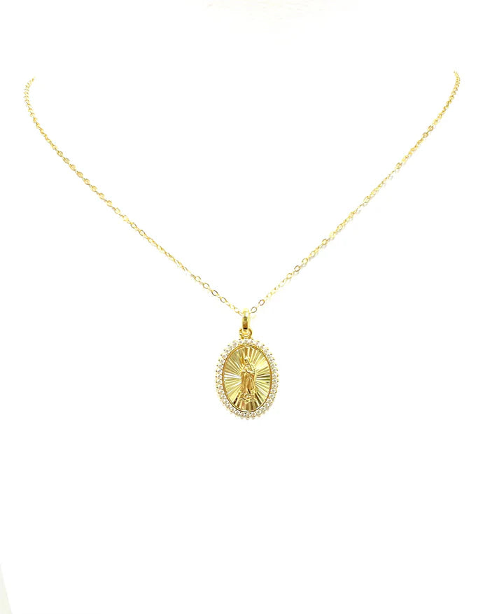 Mary Medallion Necklace