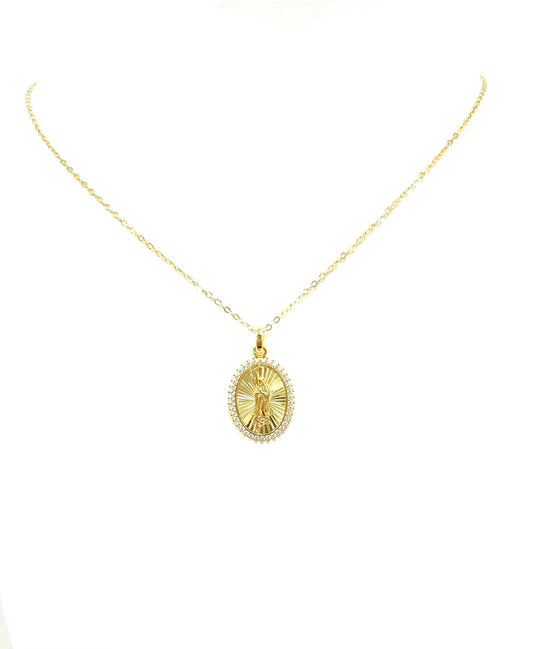 Mary Medallion Necklace
