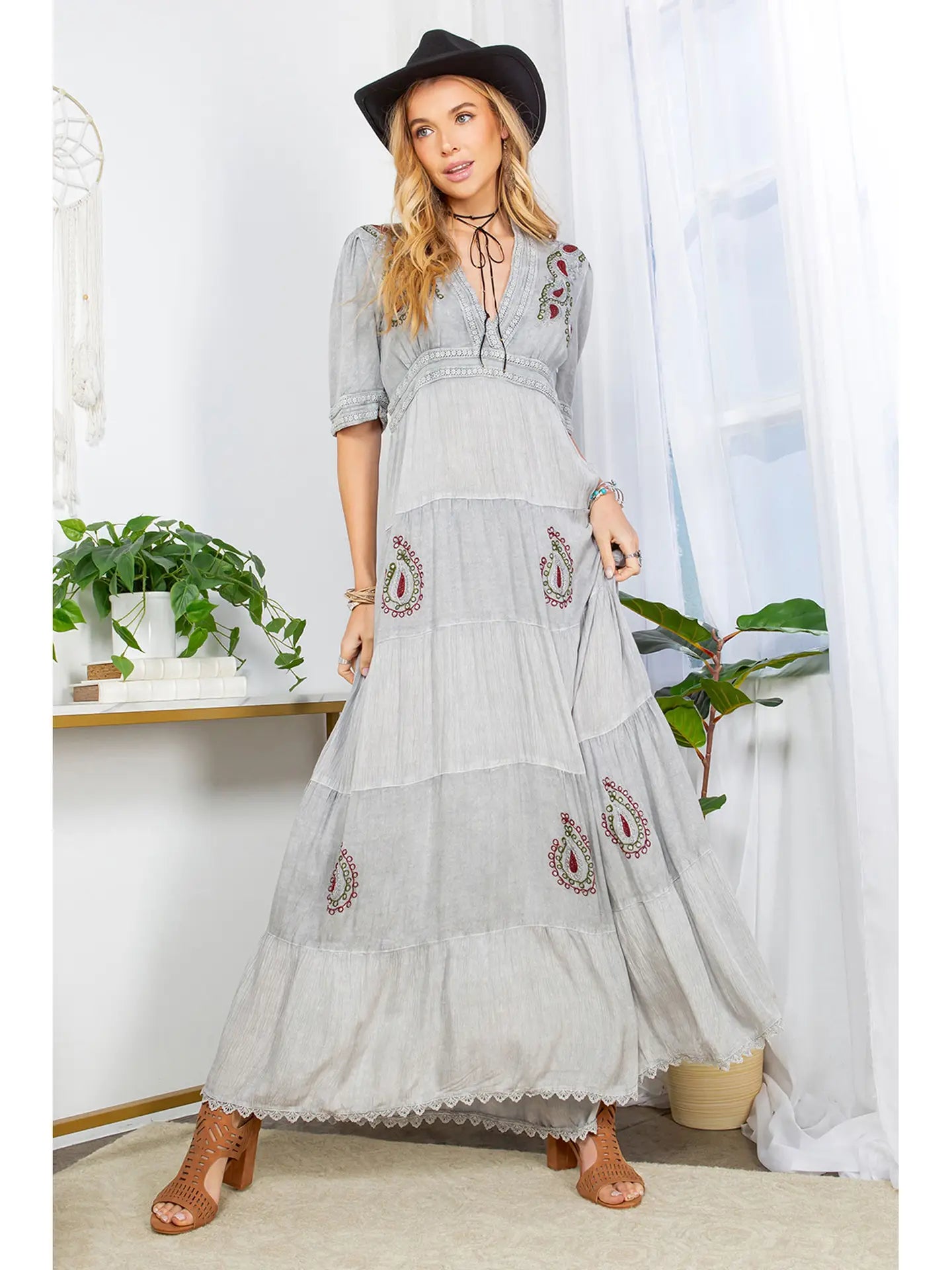 Hand-Aari Tapestry Dress