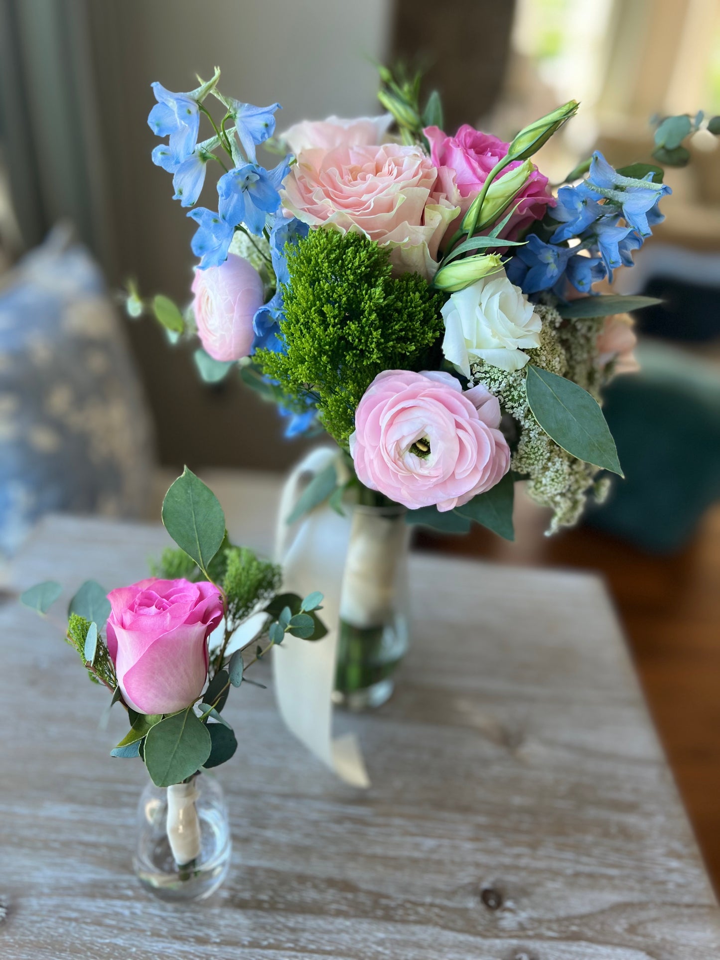 Custom Bouquet and matching Boutonnière