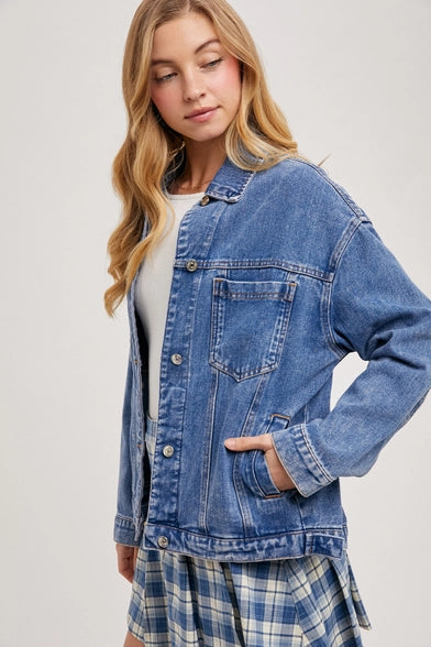 Med. Wash Denim Jacket