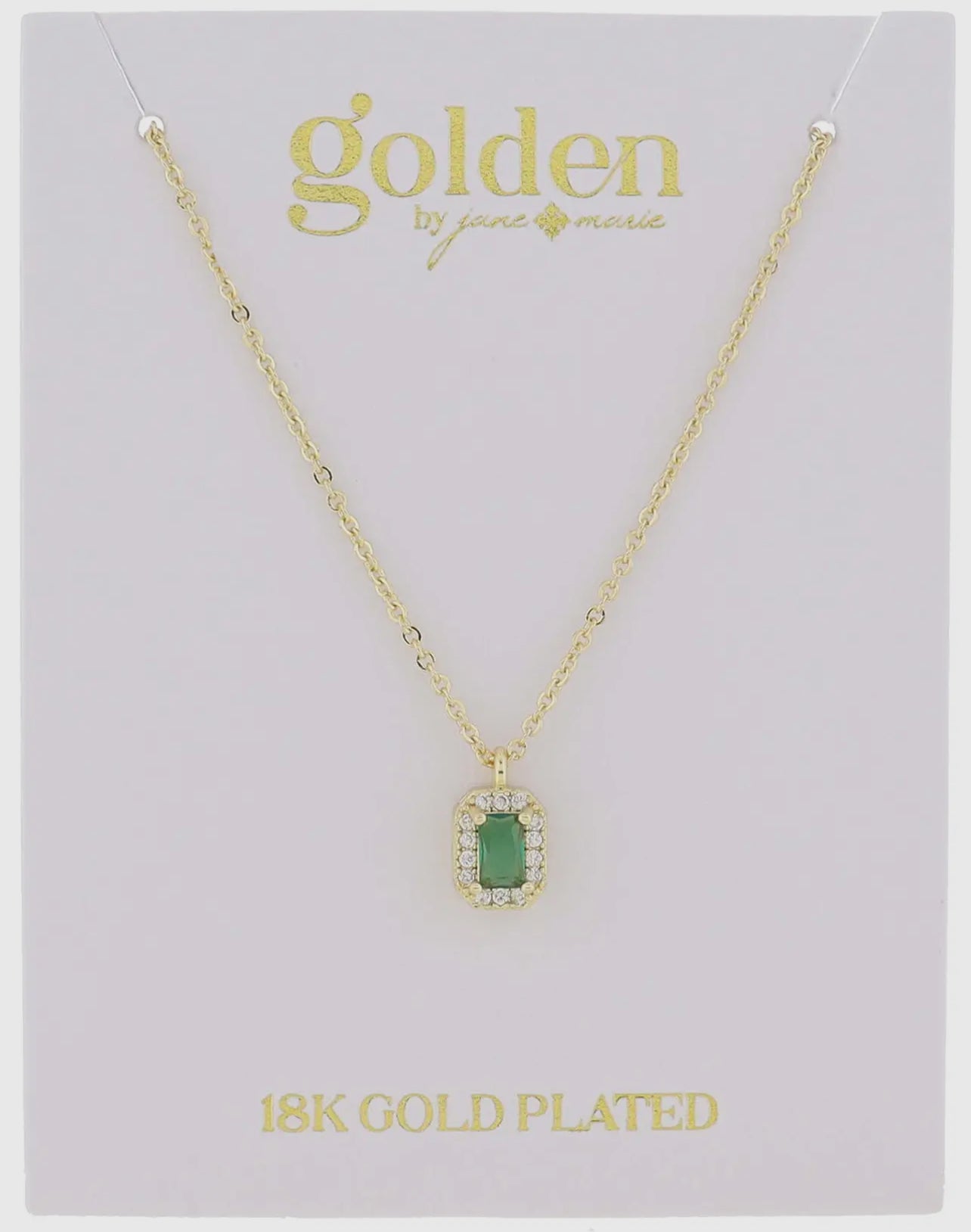 Birthstone Necklace- 18K