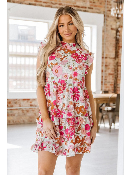 Starburst Floral Dress