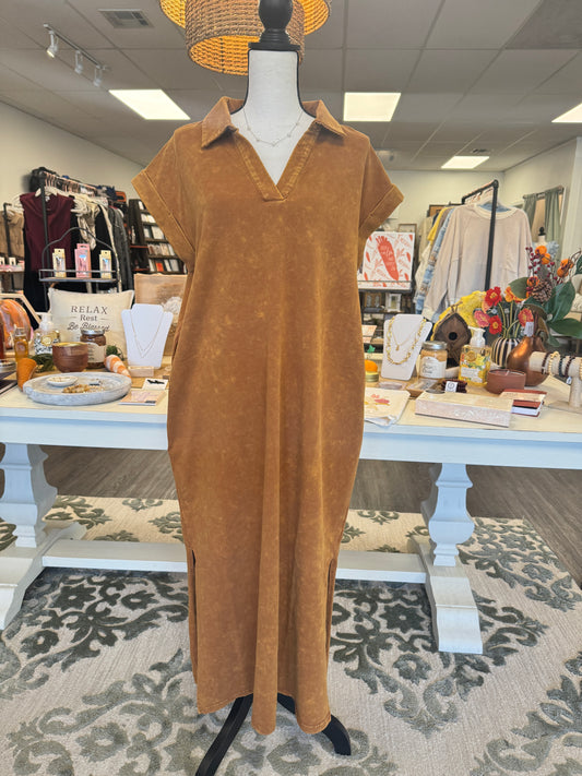Taupe Washed Dress