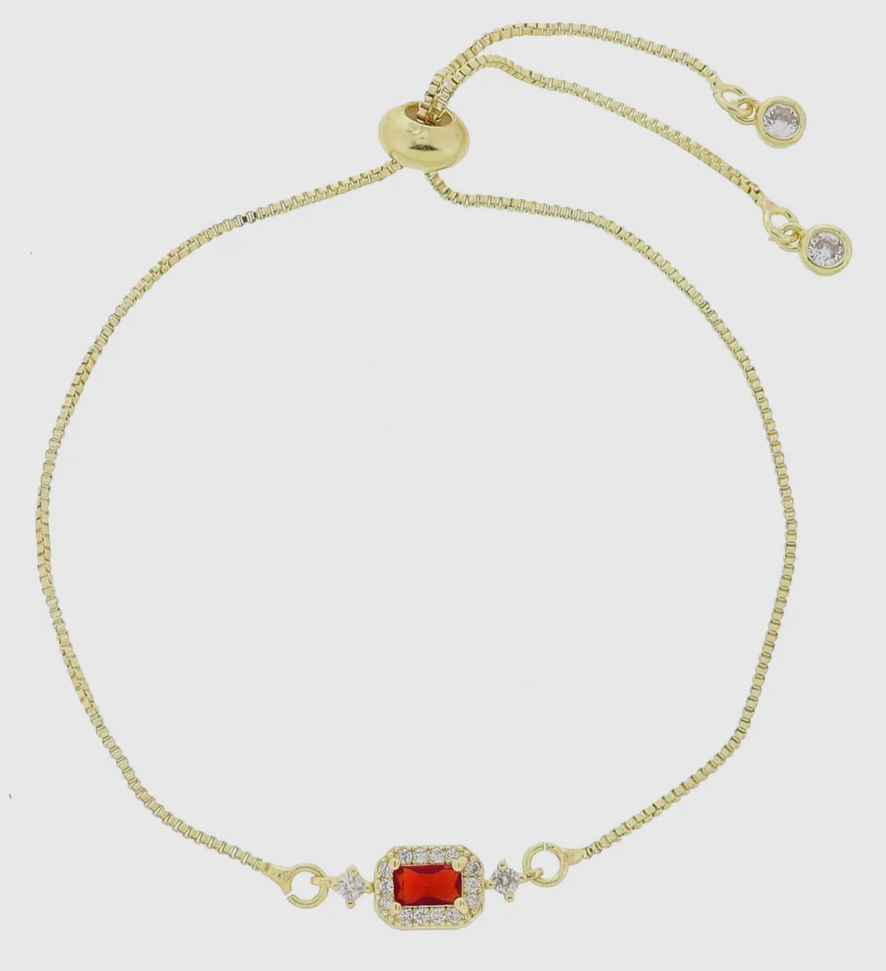 Birthstone Bracelet- 18K