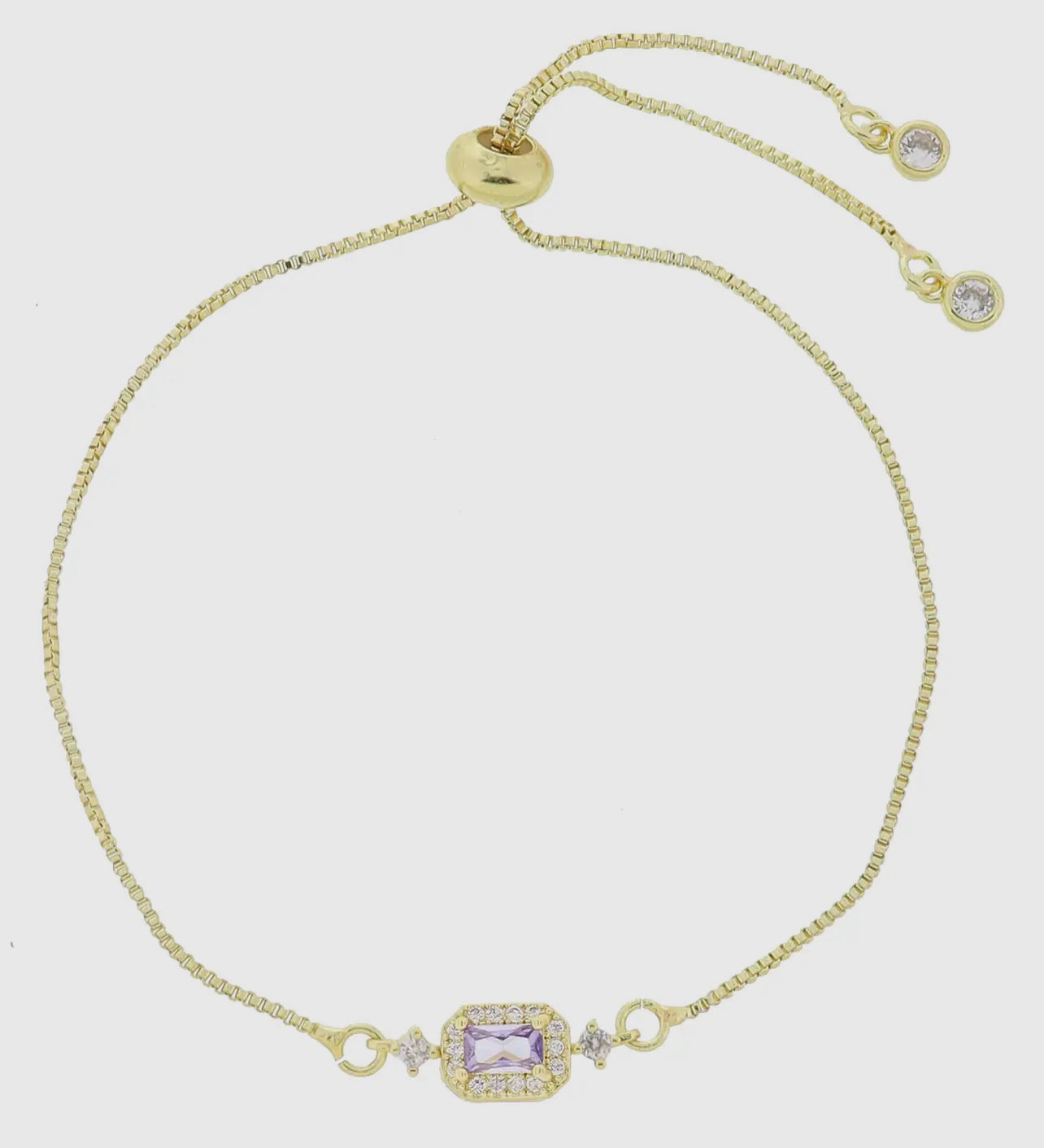 Birthstone Bracelet- 18K