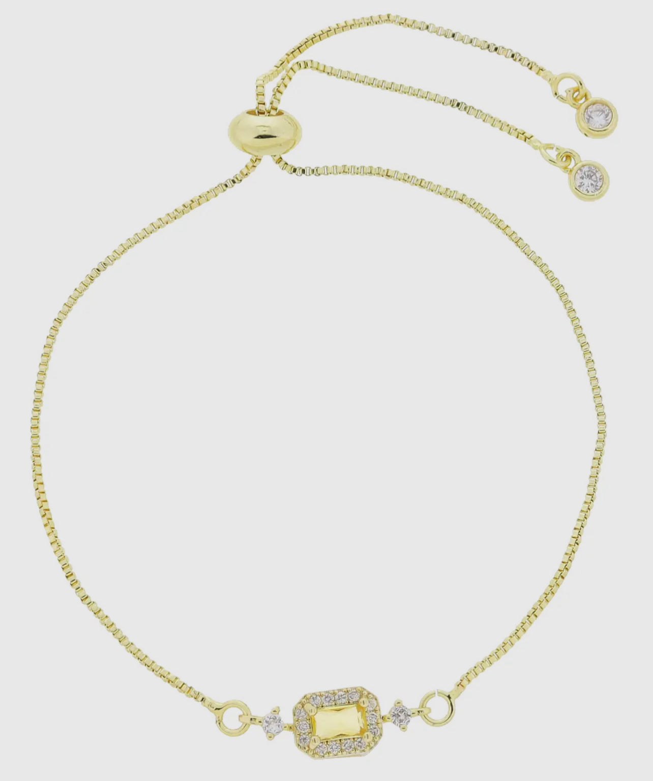 Birthstone Bracelet- 18K