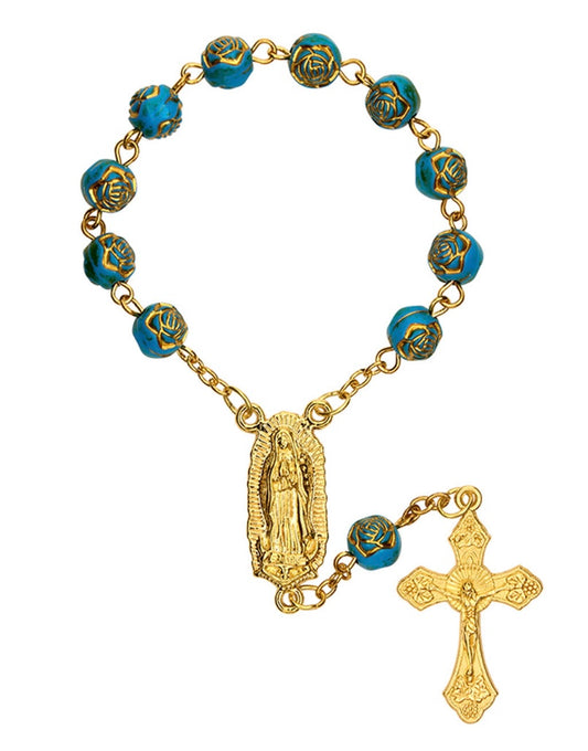 Our Lady of Guadalupe Golden Rose One Decade Rosary
