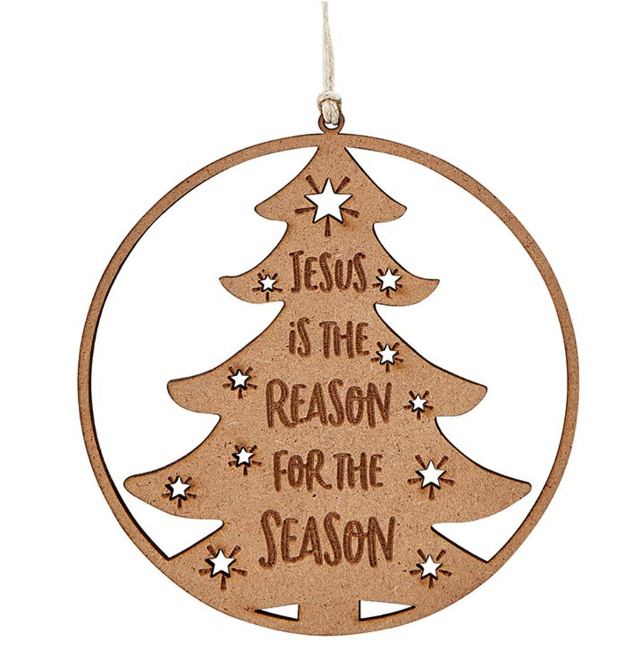 Laser Cut Wood Ornament
