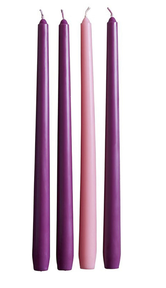 Advent Taper Candle - Set of 4 - 12"