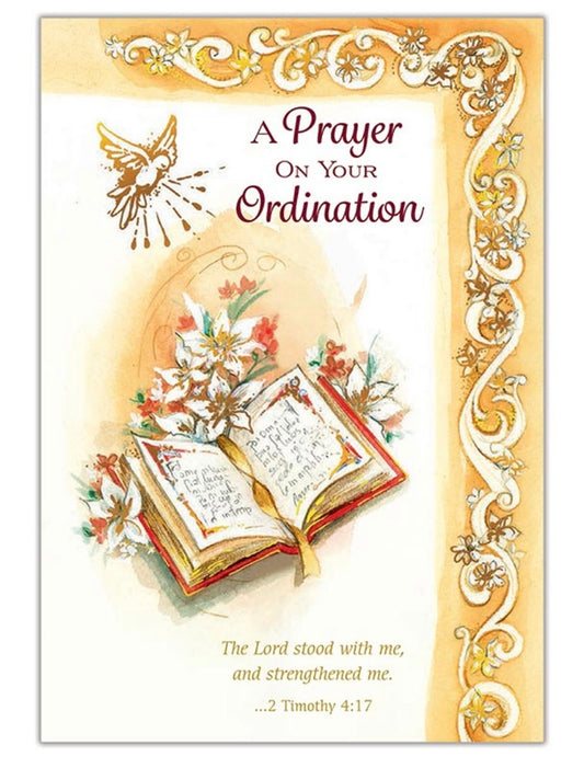 A Prayer on Your Ordination Card