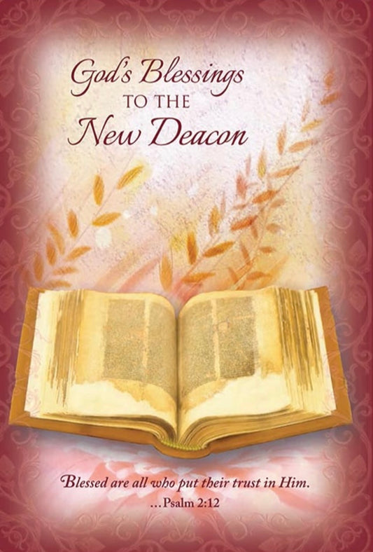God's Blessings to the New Deacon Card