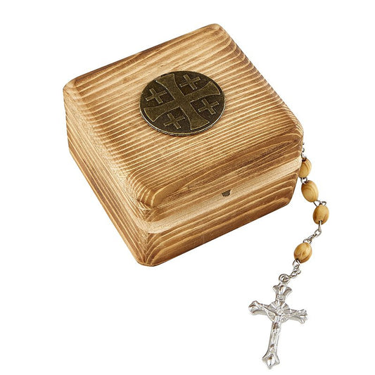 Wood Rosary with Gift Box