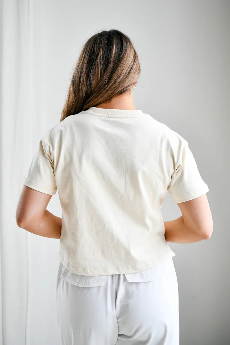 Oatmeal Arkansas Lasso Luxe Tee
