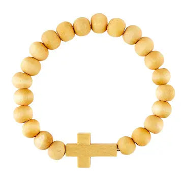 Wood Bead Bracelet- Natural