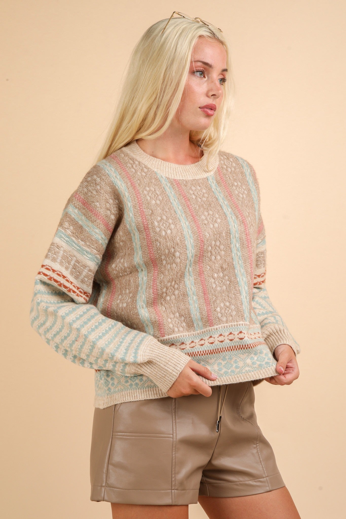 Aztec Knit Sweater