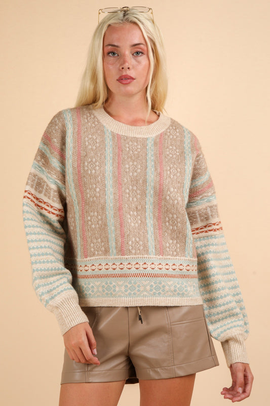 Aztec Knit Sweater