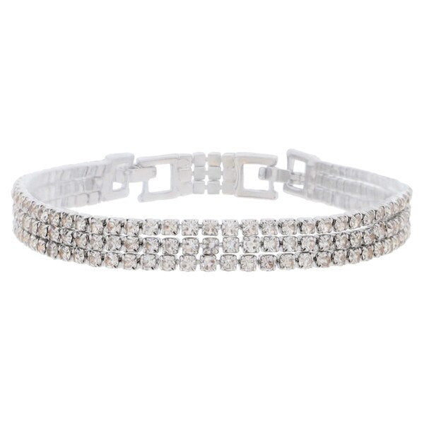 18K White Gold Cubic Zirconia Bracelet