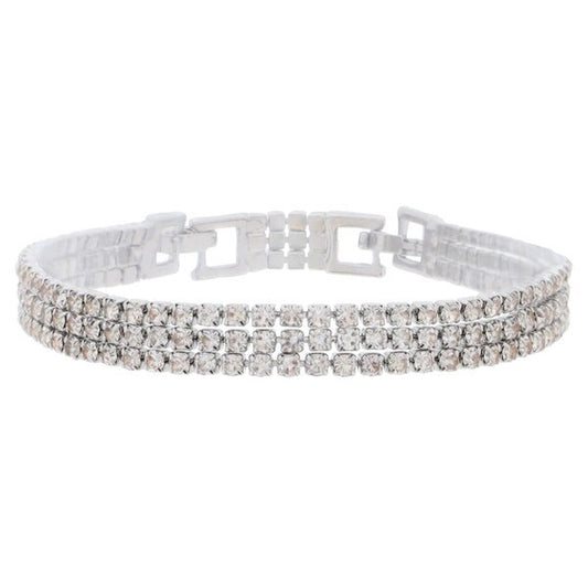 18K White Gold Cubic Zirconia Bracelet