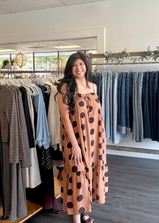 Toast Polka Dot Midi Dress