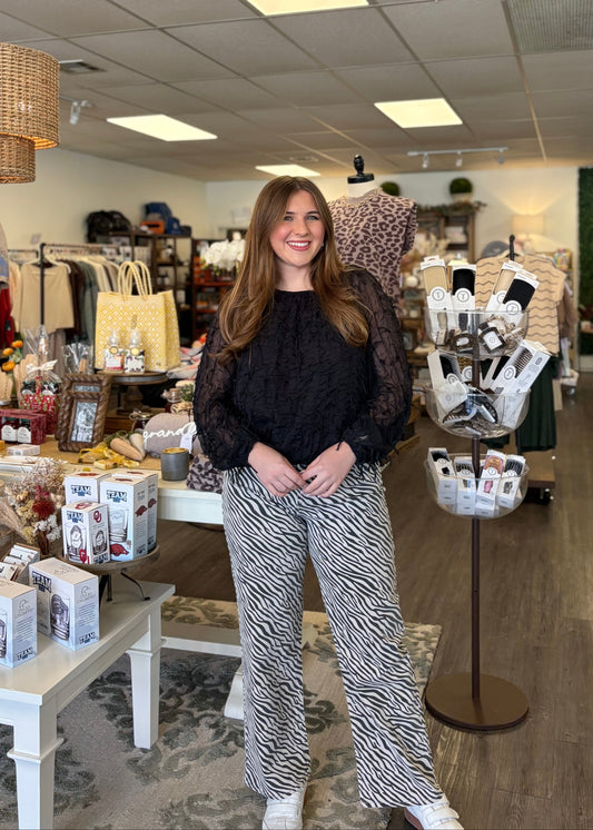 Zebra Vintage High Rise Straight