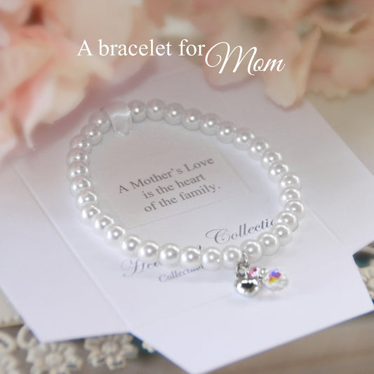 A Mother's Love is the heart of the Family Bracelet