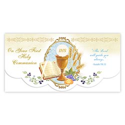 Money Holder Card - First Communion
