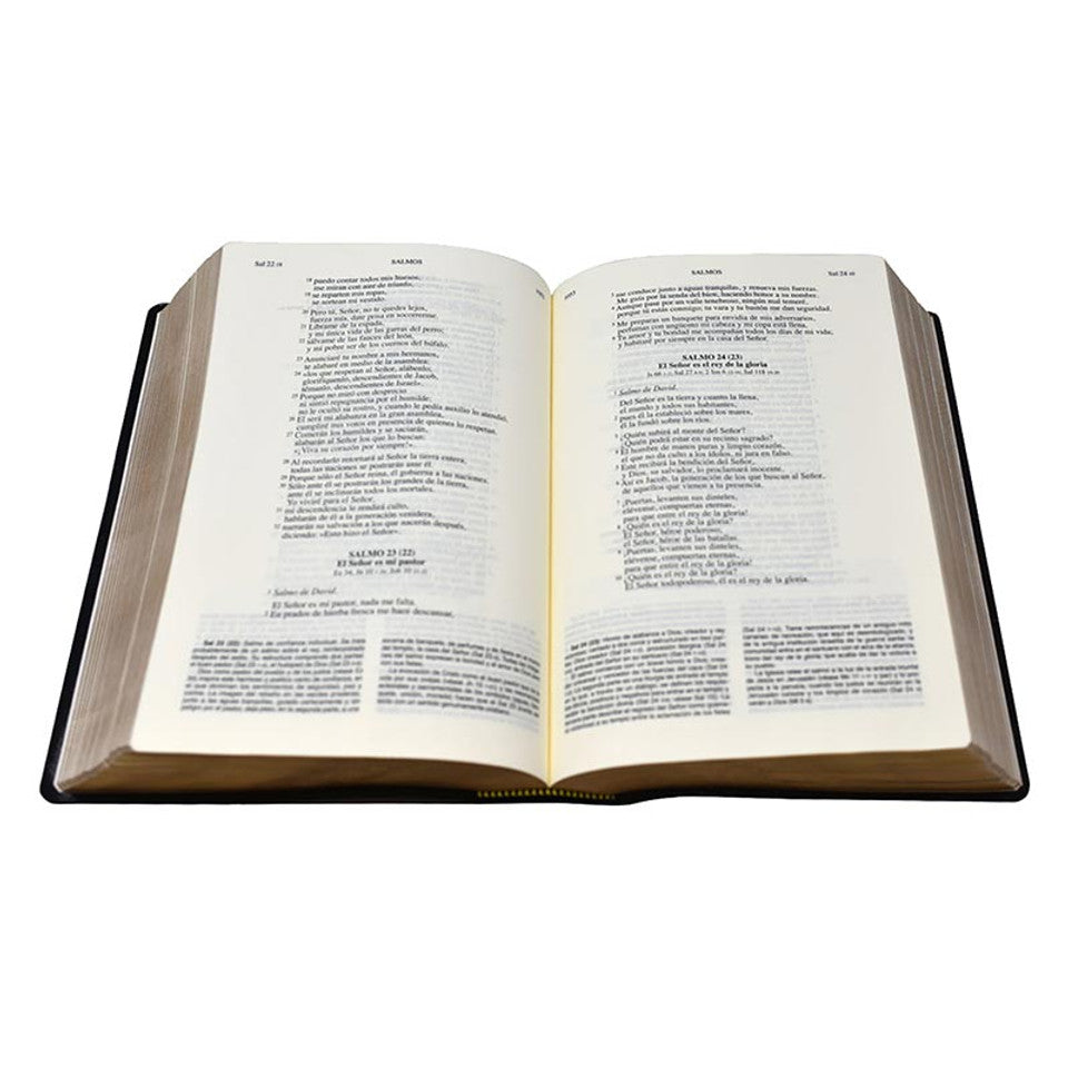 Black Imitation Leather Biblia de America