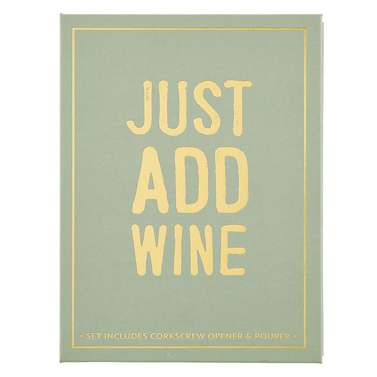 Wine Serving Set Book Box