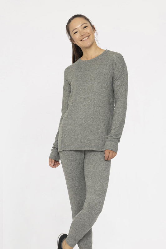 Urban Grey Crew Neck Top