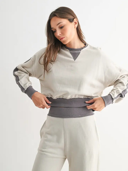 Grey Washed Color Block Set