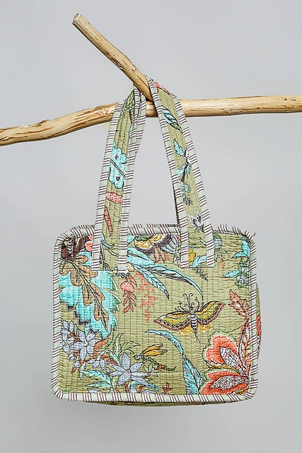 Mini Quilted Cube Bag