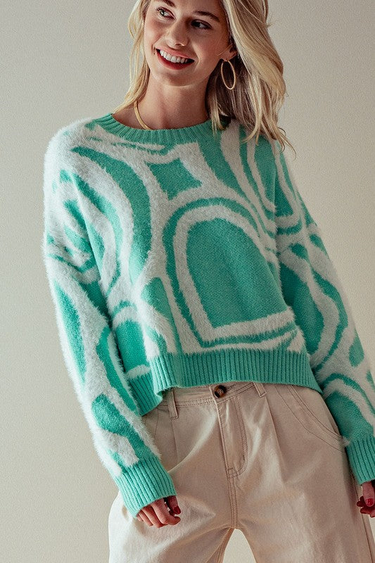 Melon Sweetheart Sweater