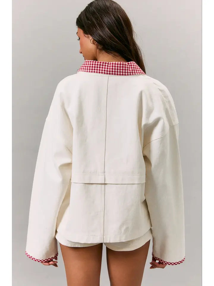 Gingham Gameday Jacket