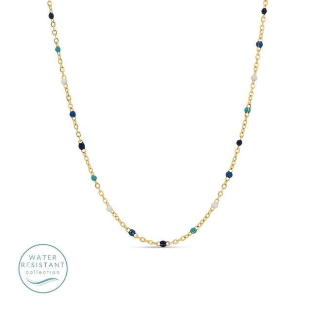 Sweetly Colored Delicate Chain Necklace