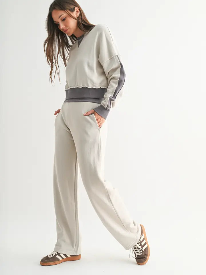 Grey Washed Color Block Set
