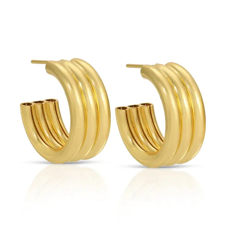 Triple Hoop Earrings
